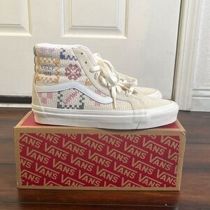 Vans Sk8-Hi 38 DX Stitched Together Crossstich Classic Sneakers W10 M8.5 NIB